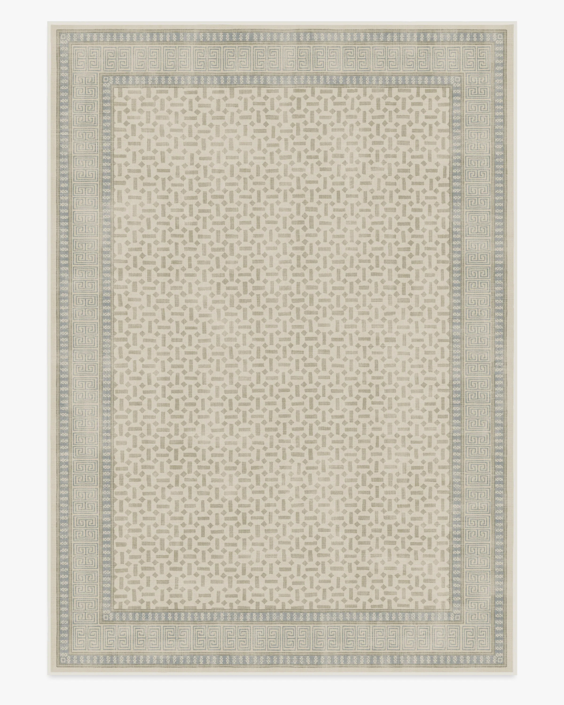 Kairos Ivory & Blue Rug | Ruggable US | Ruggable