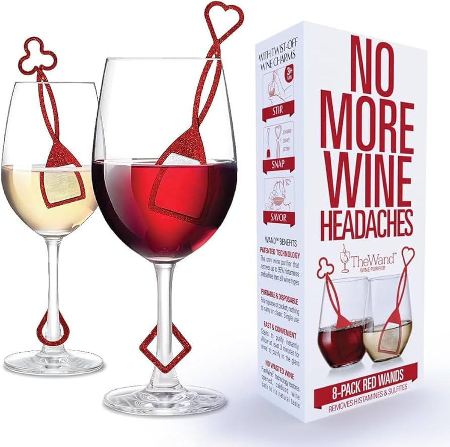 PureWine Red Wand Filters Histamines and Sulfites - May Reduce and Alleviate Wine Allergies & Sen... | Amazon (US)