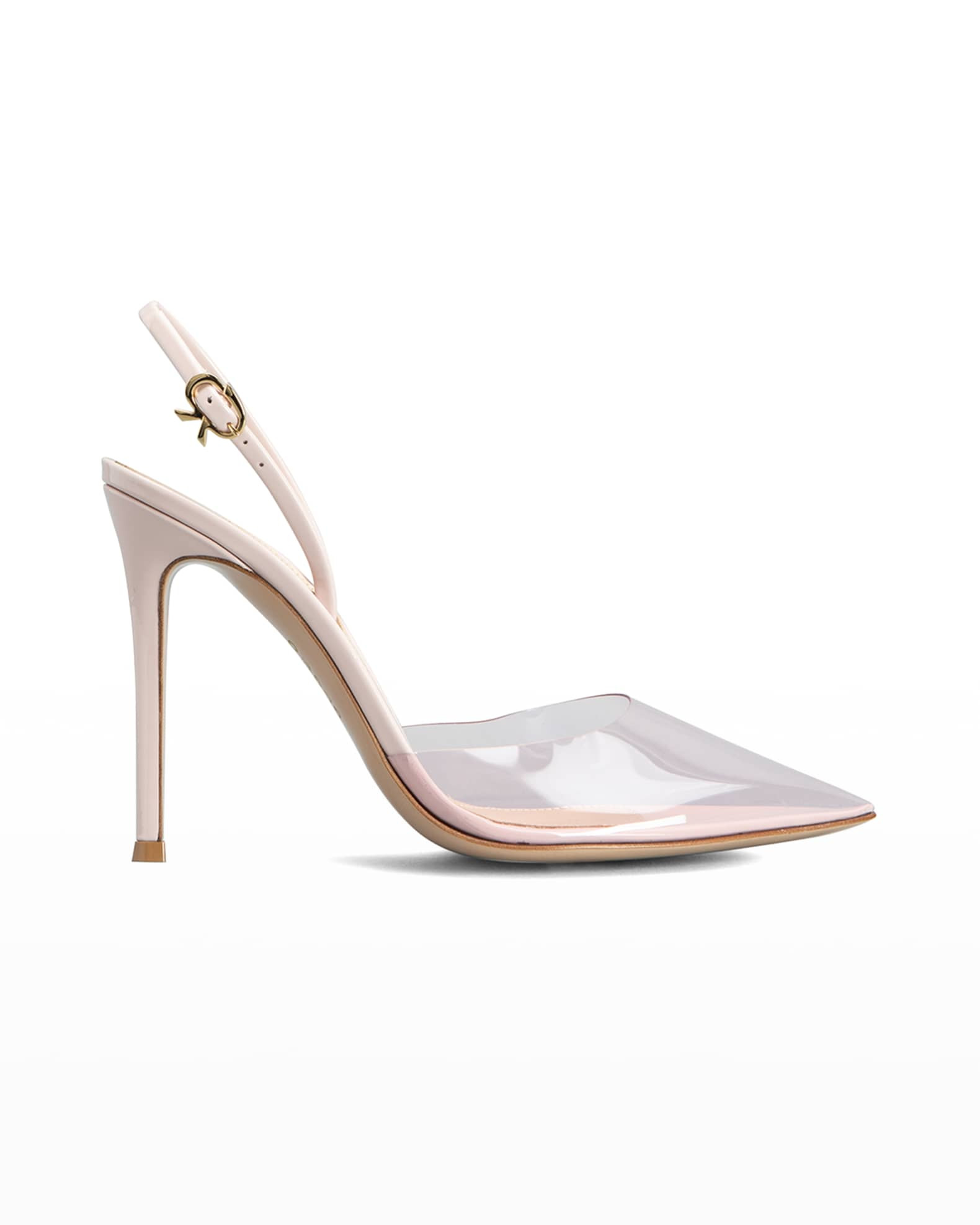 Gianvito Rossi Vernice Plexi Slingback Pumps | Neiman Marcus