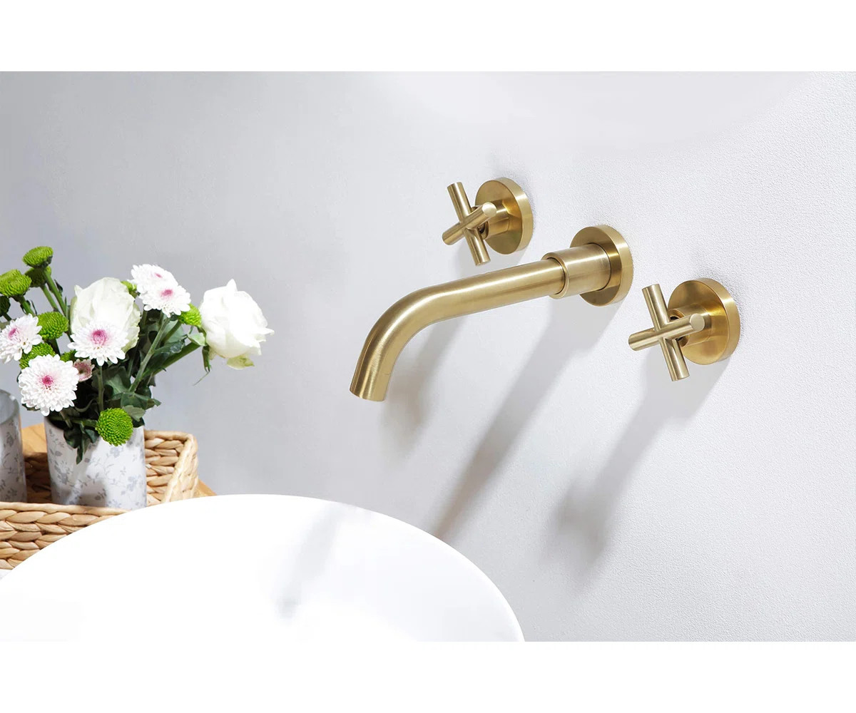 Wall Mounted Optional 2-handle Bathroom Faucet 1905D-BG | Wayfair North America