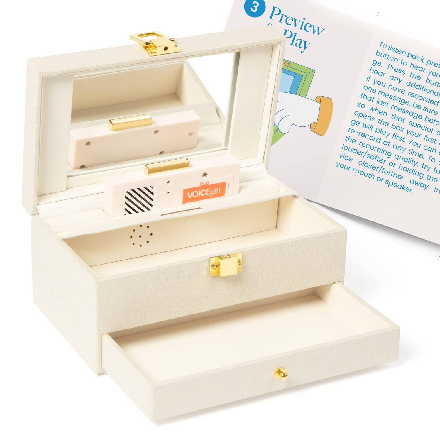 VoiceGift - Recordable Memory Box - Natural | Best Buy U.S.