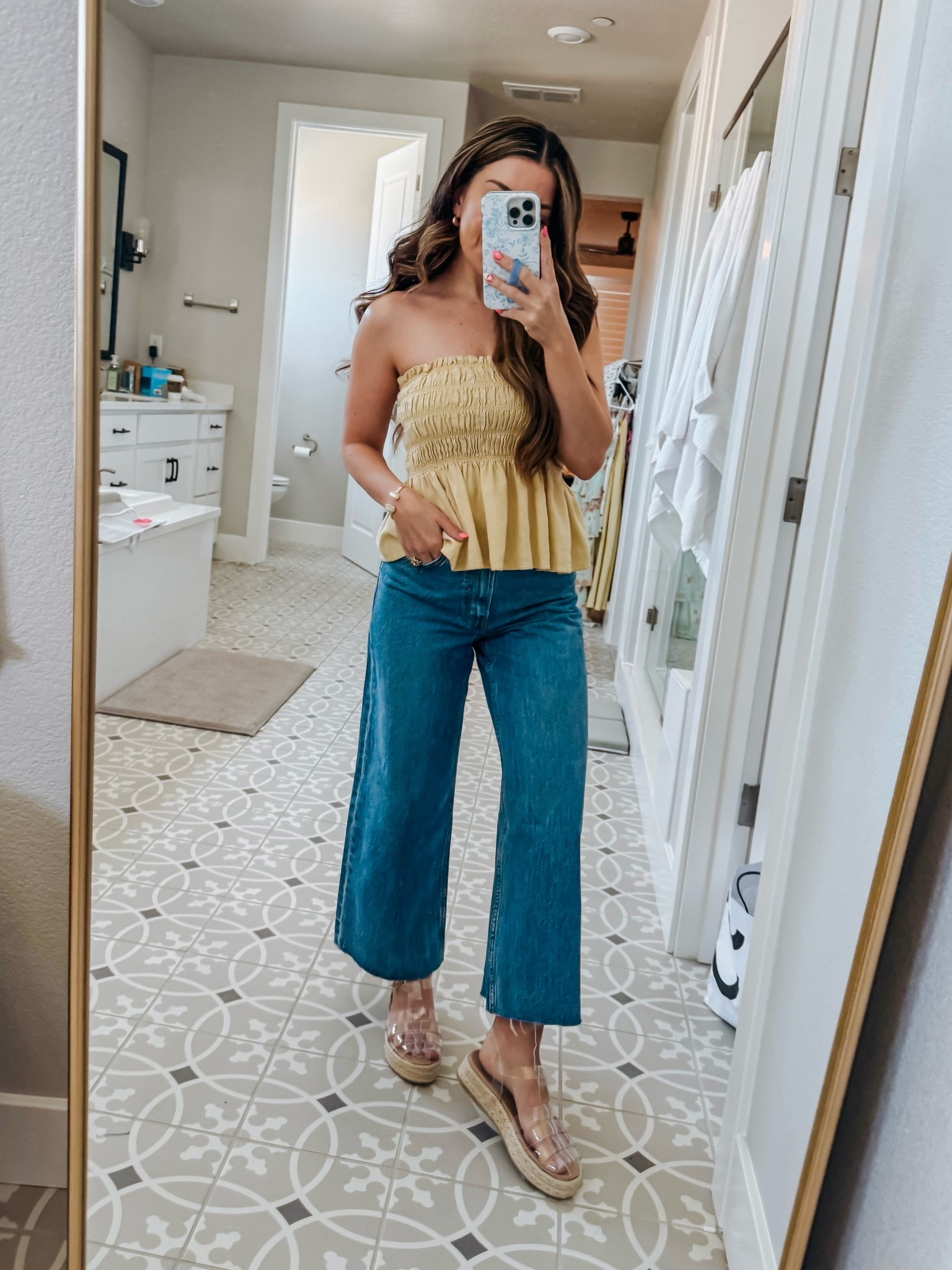 Target top: xs
Abercrombie cropped jeans: 24 short
Steve Madden clear sandals run TTS

Vacation outfit
Target style
Revolve style
Sandals



#LTKSaleAlert #LTKSeasonal #LTKPetite