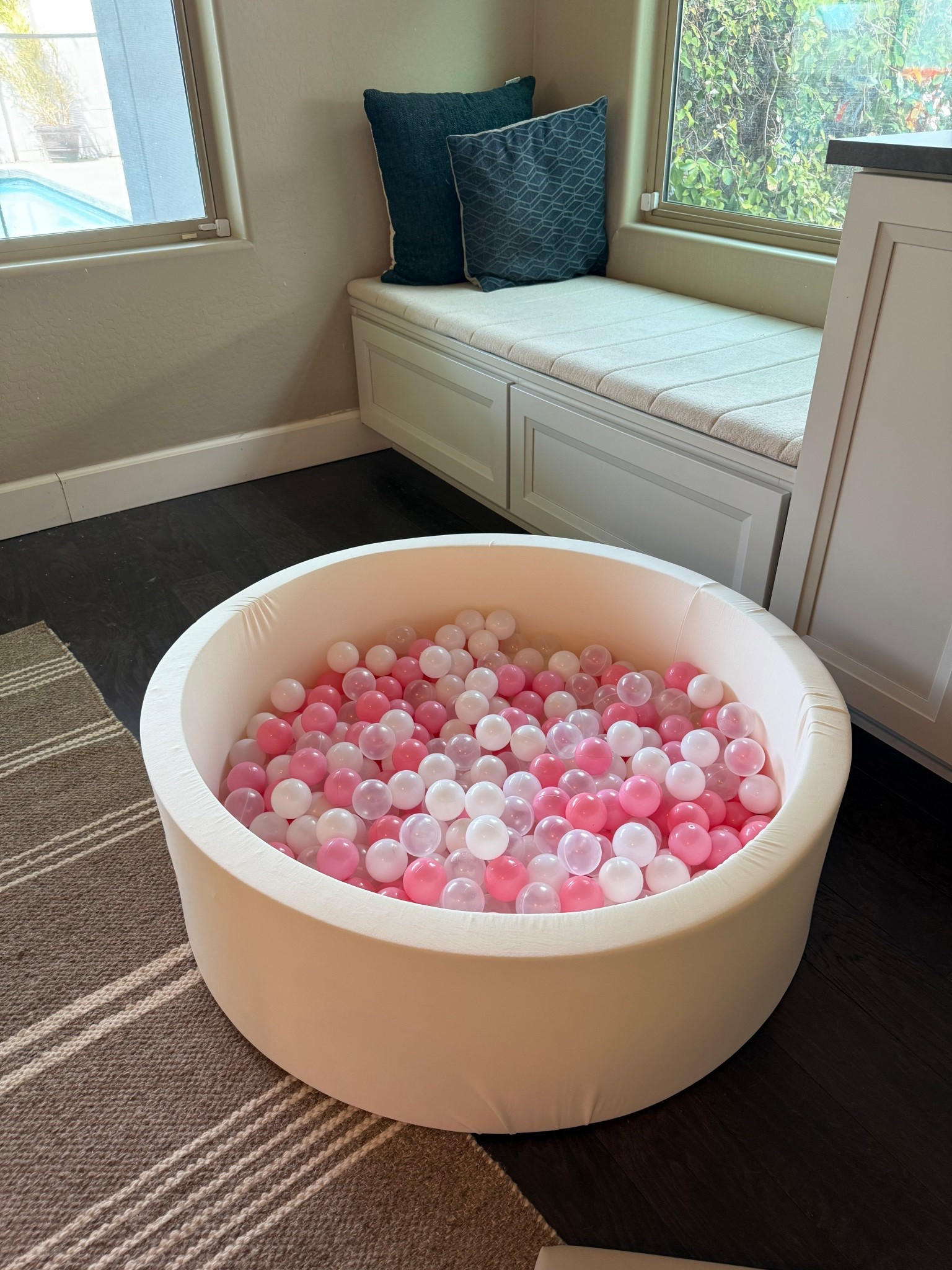 Took off the ball pit cover and washed it and it’s like NEW!!! It was covered in stains from messy toddler hands and I was beating myself up for getting white BUT everything washed out perfect (with help of a little spray)!! Literally looks brand new 😍💅

#LTKFindsUnder50 #LTKBaby #LTKKids