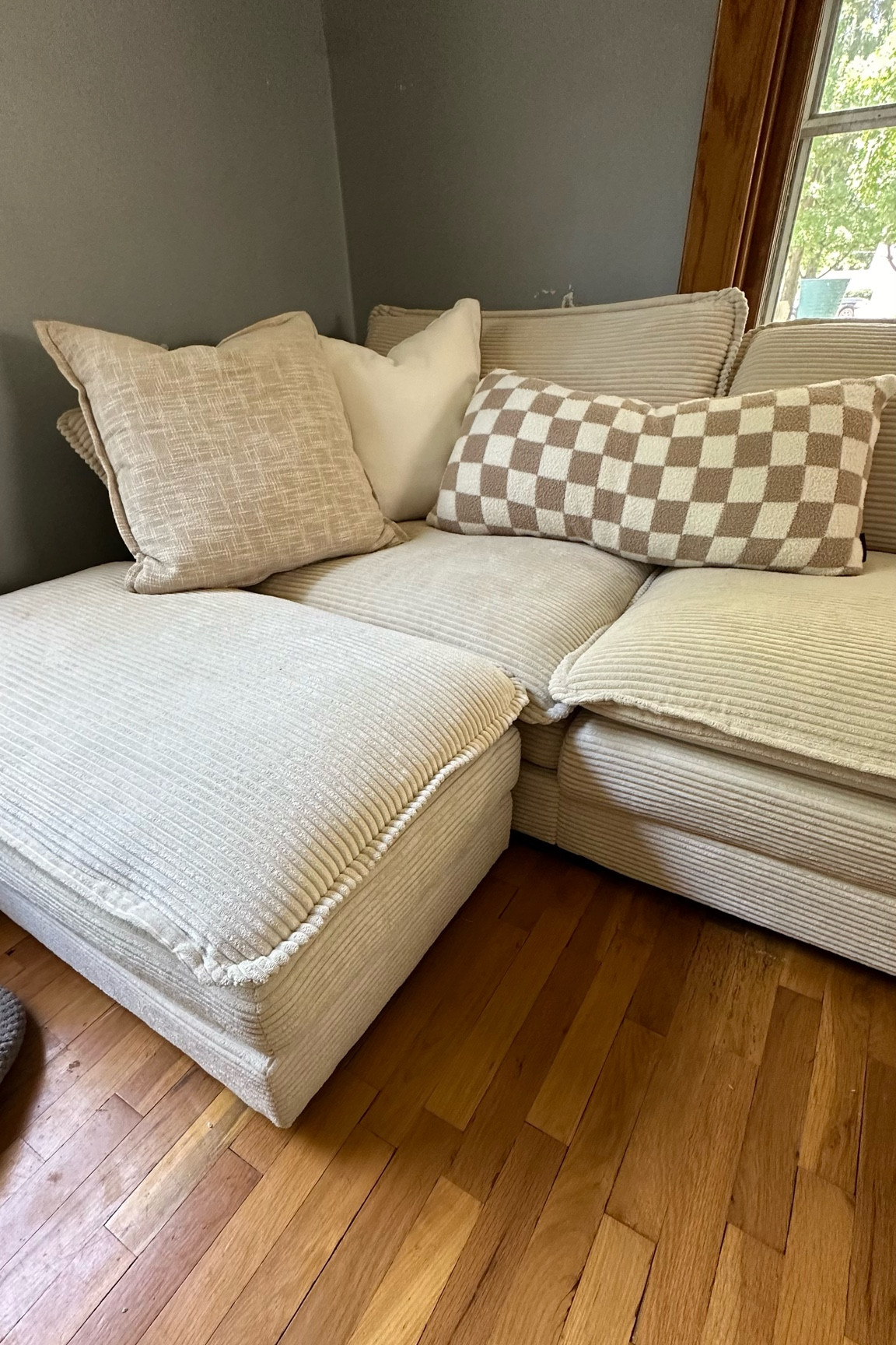 Pillows were from TJ Maxx so I couldn’t find exacts 