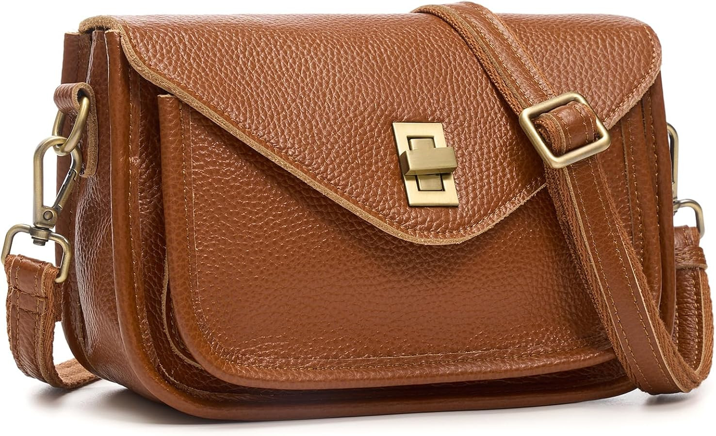 Crossbody Bags for Women Genuine Leather Crossbody Purses with Multi-Pockets, Vintage Small Women... | Amazon (US)