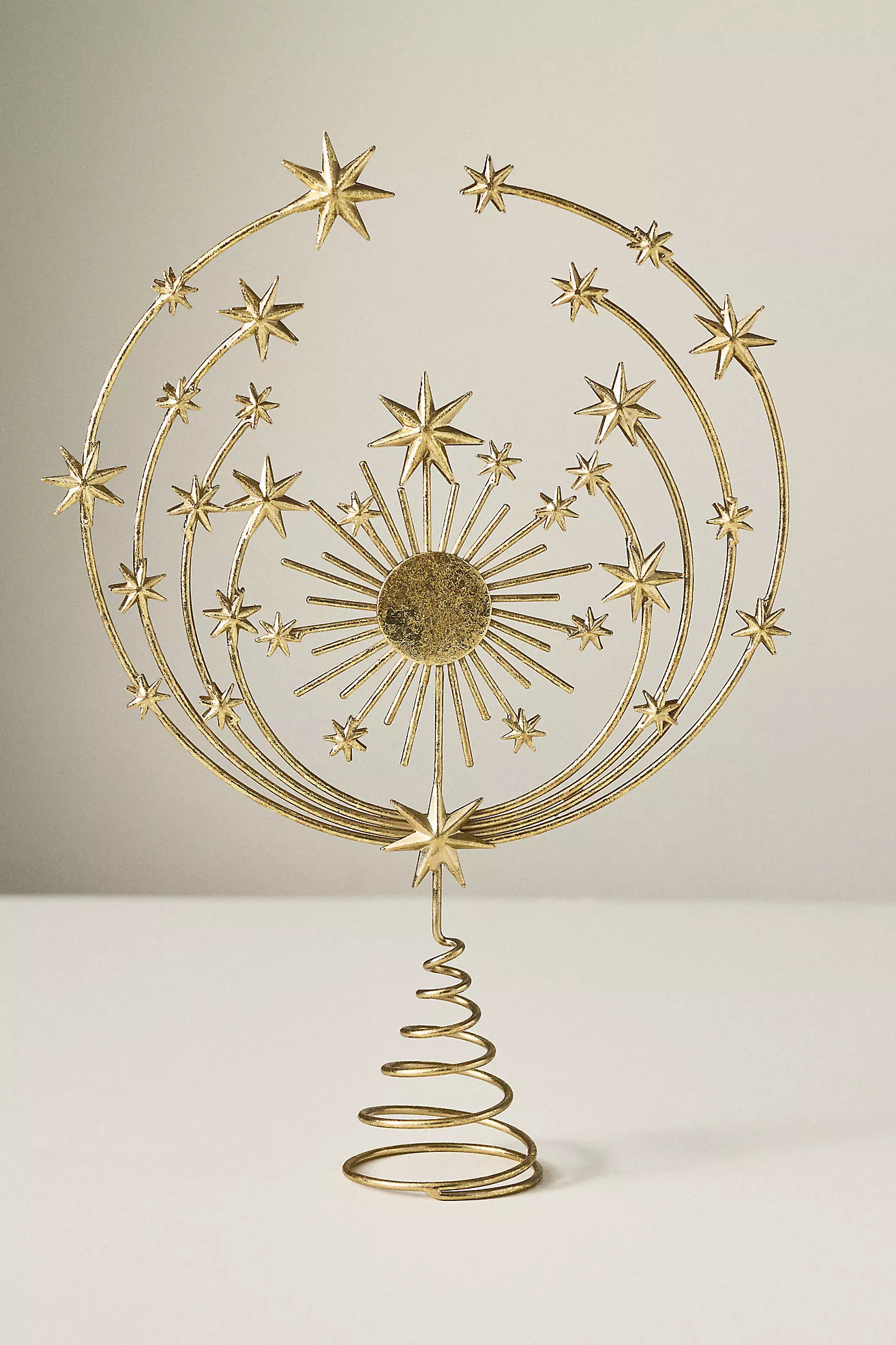 Hedy Gold Metal Tree Topper | Anthropologie (US)