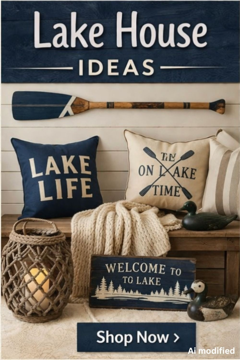 Lake House Decor Ideas | Cozy Lake slide Pillows, Rustic Cabin Bench Styling & Nautical Accents

#LTKTravel #LTKHome #LTKSeasonal