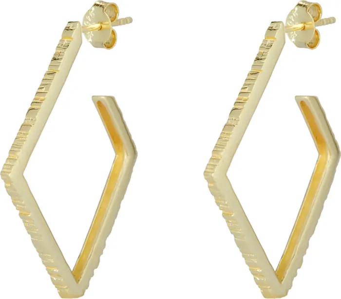 Argento Vivo Sterling Silver Squared Hoop Earrings | Nordstrom | Nordstrom