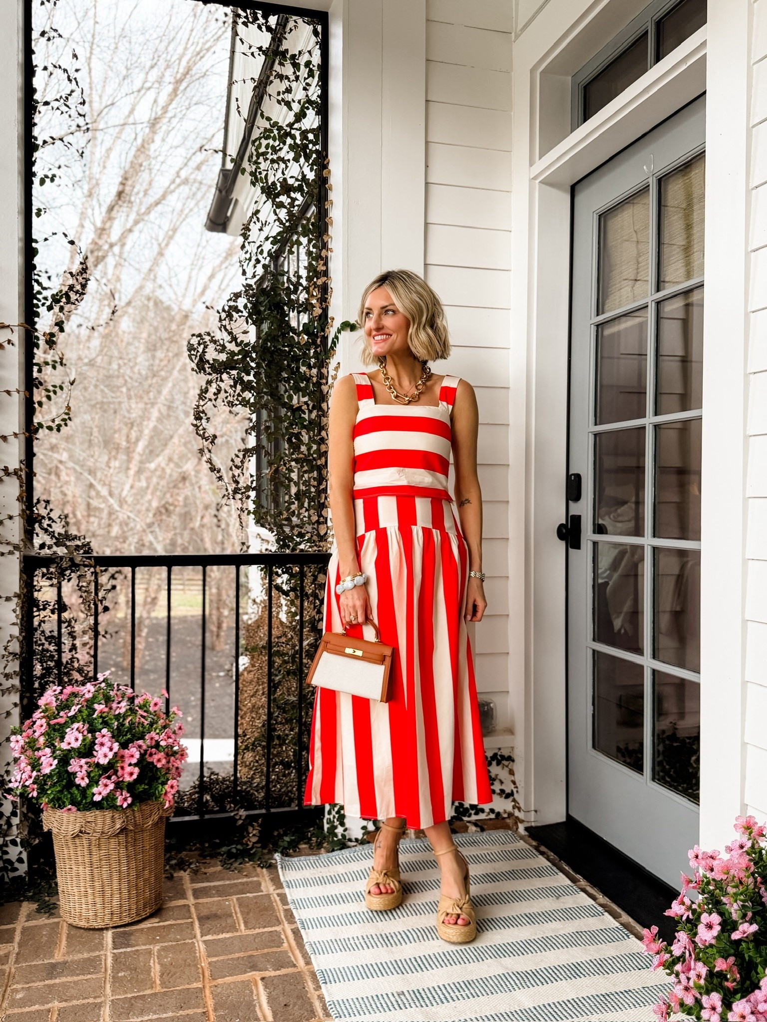 This striped red set would be perfect for Memorial Day or July 4th! Wearing an XS! Use code LOVERLY15 for 15% off your first order!

Loverly Grey, Avara, spring outfit, matching set, resort wear, Memorial Day outfit, July 4th outfit 

#LTKSeasonal