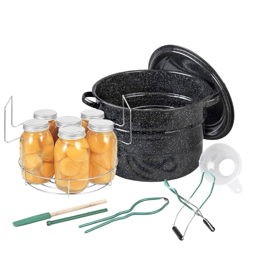 Granite Ware 8 Piece Enamelware Water bath canning Pot with Canning kit and Rack. Canning Supplie... | Amazon (US)