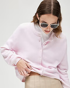 Supersoft bubble-hem cardigan | J. Crew US