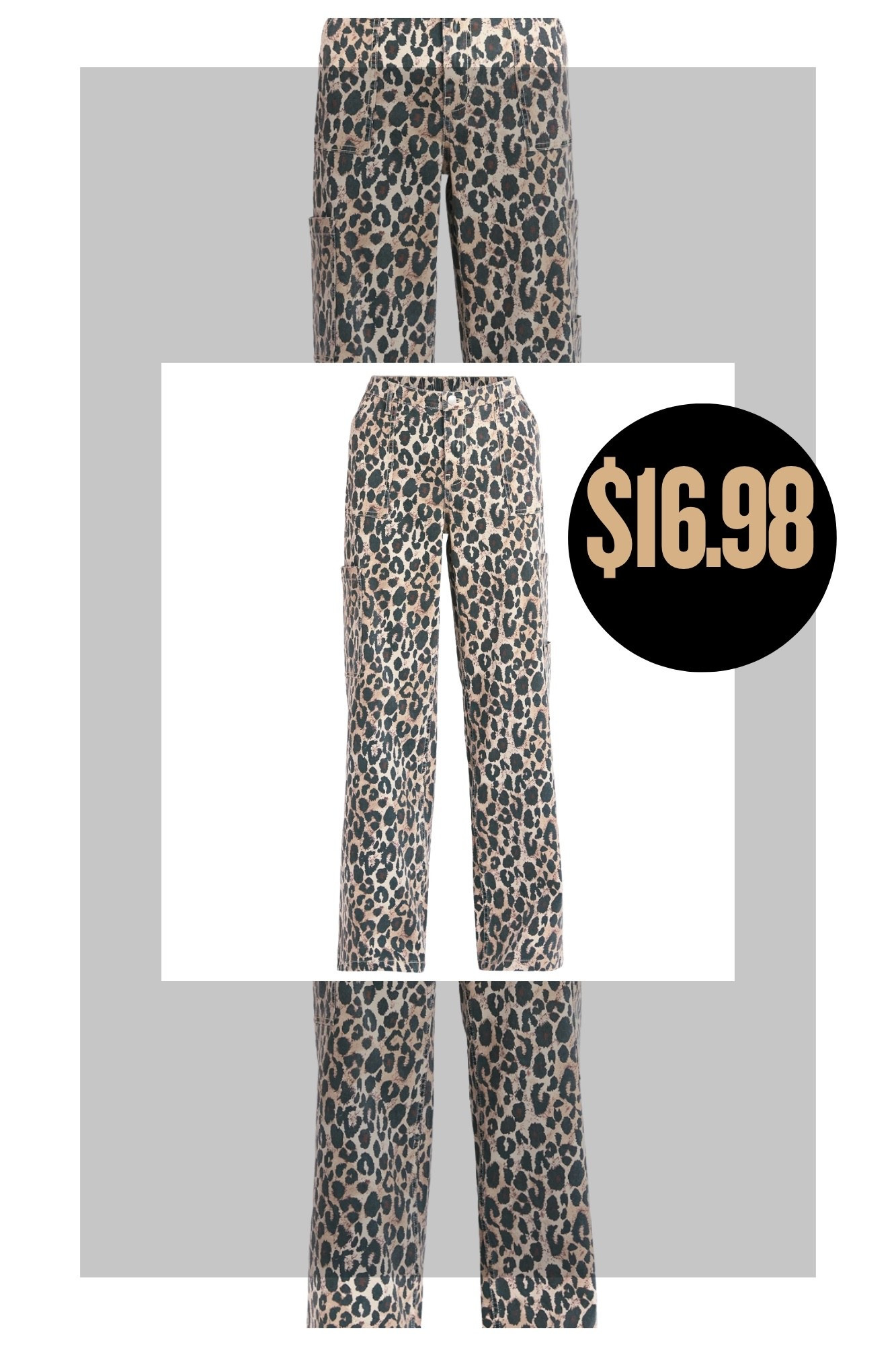 Leopard wide leg cargo pants at Walmart for under $20!? YES!! 

#LTKFindsUnder50 #LTKMidsize #LTKStyleTip
