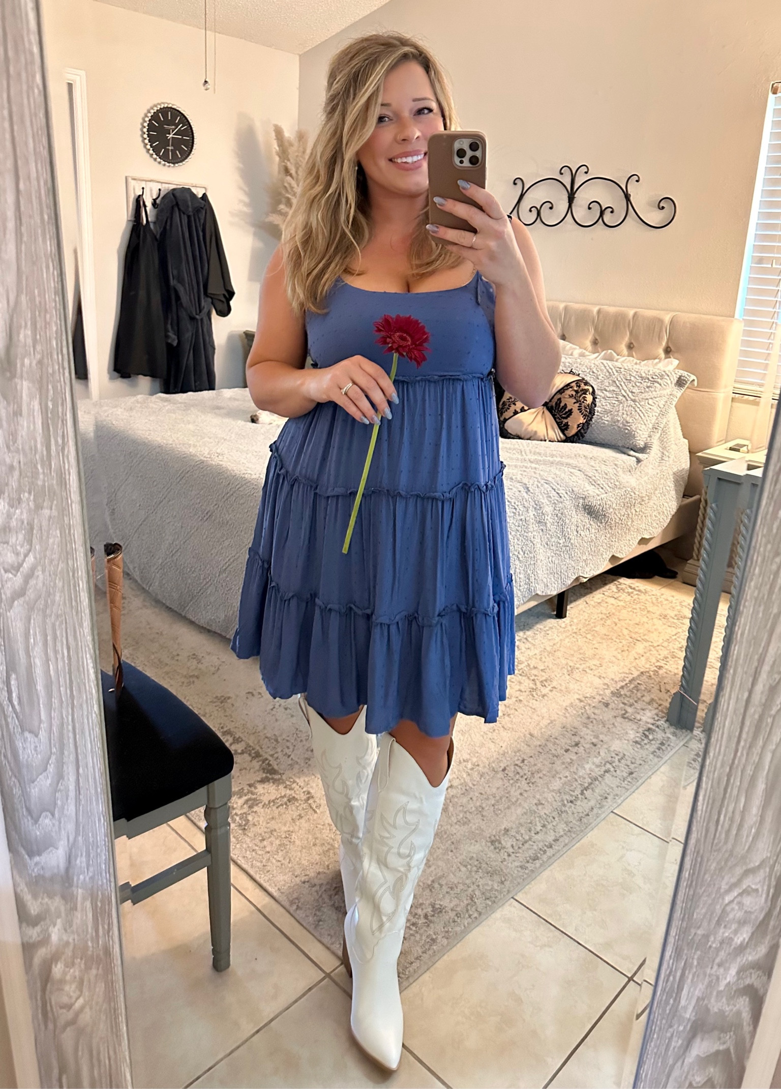 It’s Summer Country Concert time! Get your warm weather western outfit ready!

I paired this cute jean blue Shein dress with a pair of white boots from Amazon. I wear a size large in the dress and a size 8.5 in the shoes. Both fit like their normal size.

Country concert outfit
Midsize style
Midsize dress
Midsize outfit
Country concerts 
Western style
Western outfit
Summer concerts
Summer outfit
Summer dresses
Summer guide
Cowgirl boots
Western boots
Amazon find
Shein find

#LTKSeasonal #LTKstyletip #LTKcurves