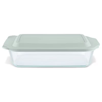 Pyrex 9"x13" Glass Deep Casserole Dish with Lid Sage Green | Target