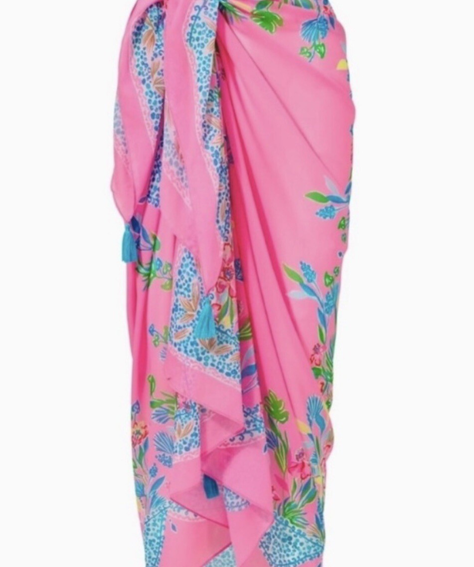 NWT LILLY PULITZER Pareo Scarf, Havana Pink, Casa Jaguar | eBay | eBay US