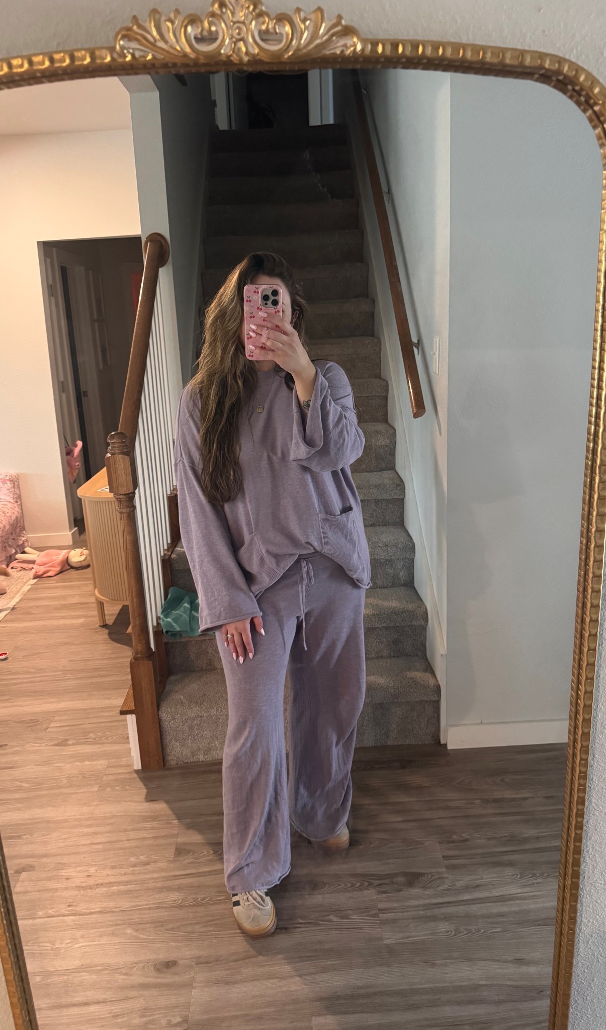 Spring essential when the temps can’t figure out what they’re doing 💜 super lightweight set!

This gets bigger as you wear it, so I recommend sizing down unless you’re worried about length - if you’re a tall girl, do your true size & expect oversized as you wear it!

#LTKSeasonal #LTKspringtrends #LTKMidsize