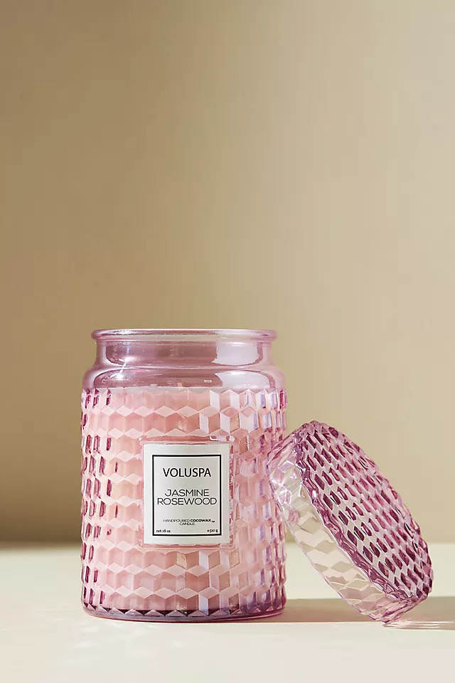 Volupsa Roses Embossed Jar Candle | Anthropologie (US)