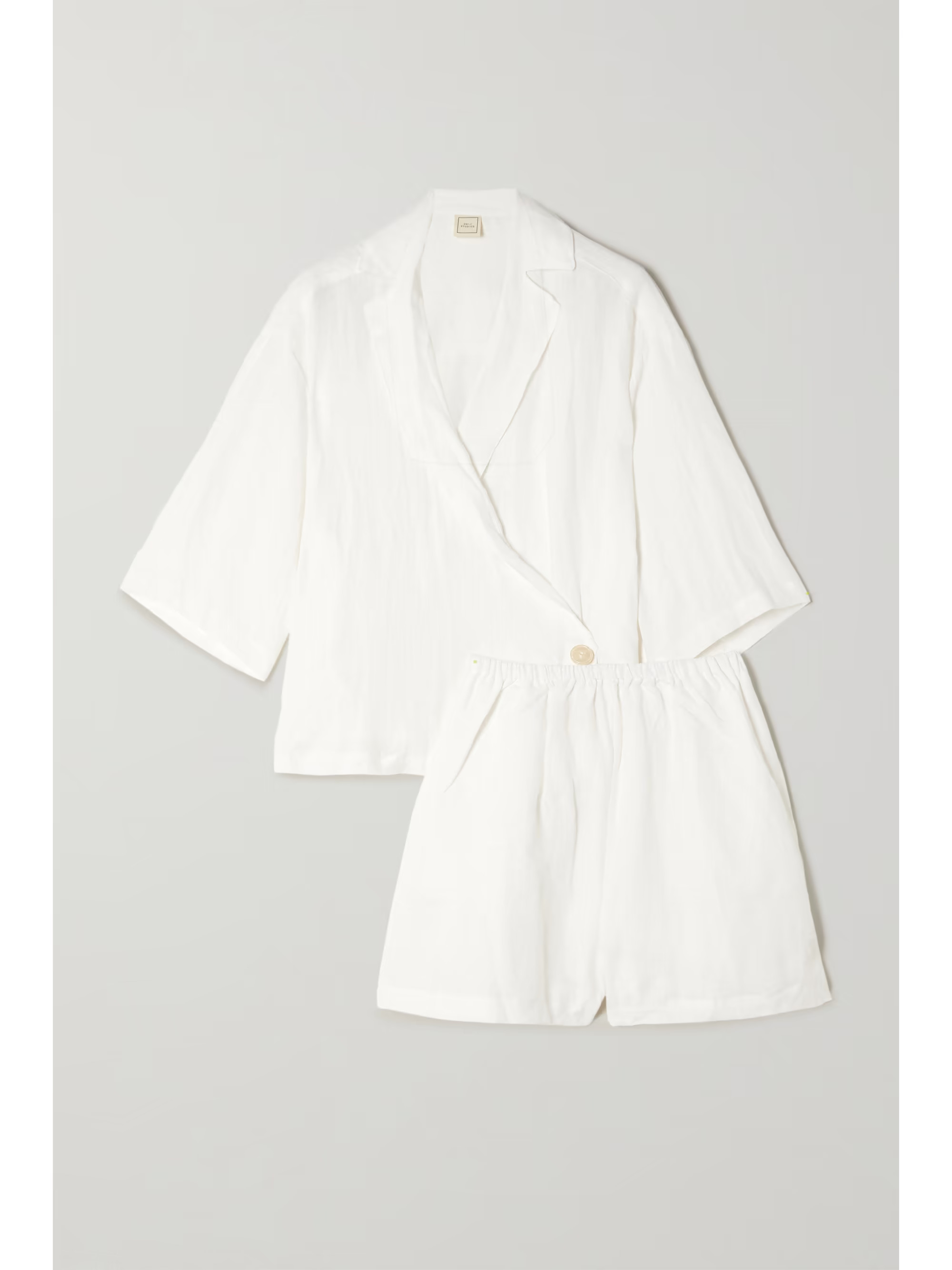 Washed-linen shirt and shorts set | NET-A-PORTER (UK & EU)