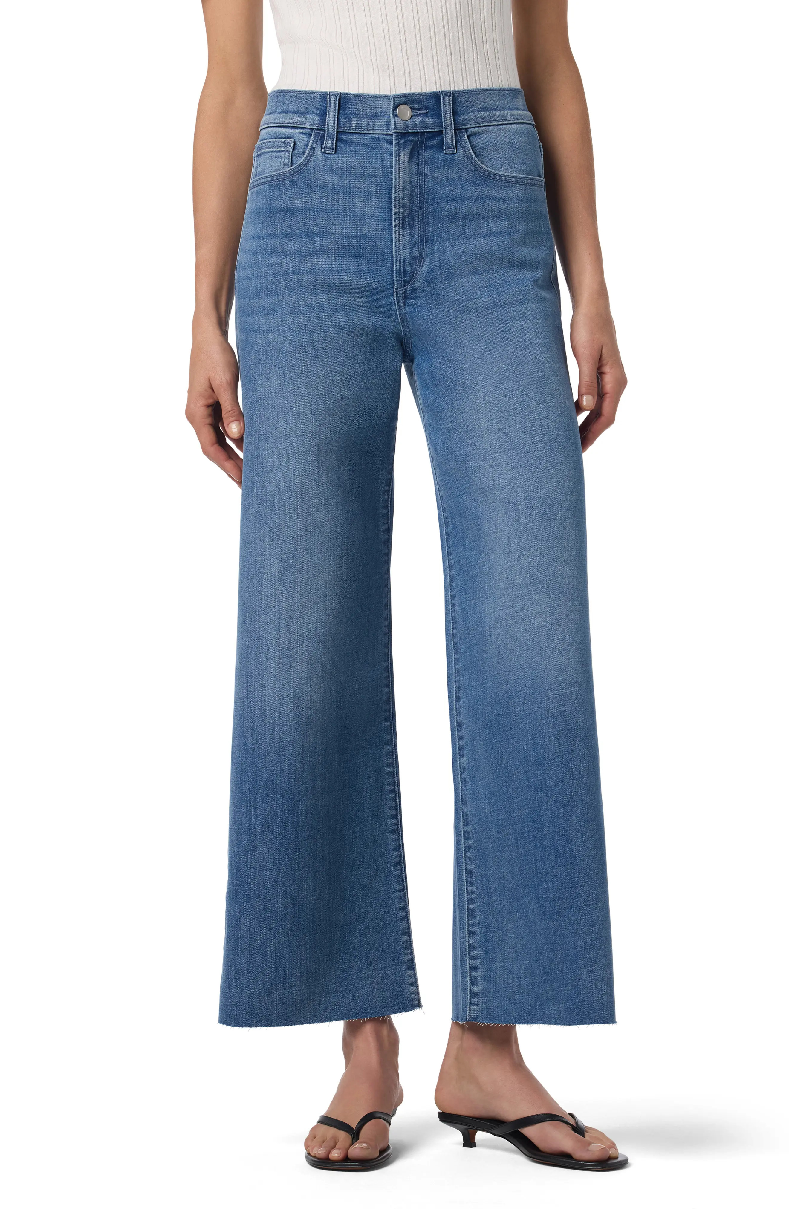 Raw Hem Ankle Wide Leg Jeans (Women) | Nordstromrack | Nordstrom Rack