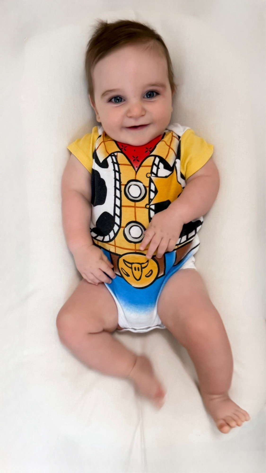 Somebody’s got a snake in his boot 🐍🤠✨ Declan’s rocking the cutest Toy Story baby outfit — this Woody baby onesie is perfect for Disney days, park trips, or even a baby shower gift idea 💛 

#DisneyBaby #ToyStoryStyle #DisneyBabyClothes #PixarBabyFashion #BabyBoyDisneyStyle #InfantCostumeToyStory #DisneyMatchingOutfits #BabyDisneyParkOutfit #BabyShowerGiftDisney #LTKbaby #LTKfamily #LTKDisney

#LTKBaby #LTKKids #LTKTravel