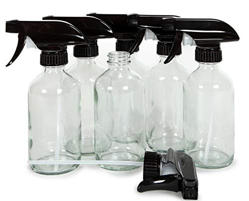 Vivaplex, 6, Large, 8 oz, Empty, Clear Glass Spray Bottles with Black Trigger Sprayers | Amazon (CA)
