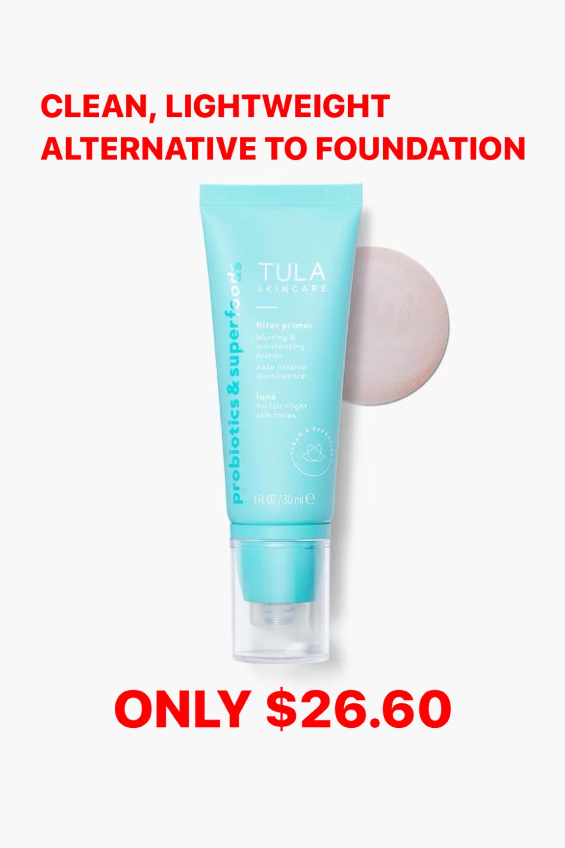 30% off + FREE shipping at Tula for Black Friday! I highly recommend the tinted Filter Primer (I use shade Luna). It’s a product I’ve loved for years as an alternative to heavy foundation. 

#LTKGiftGuide #LTKHoliday #LTKCyberWeek