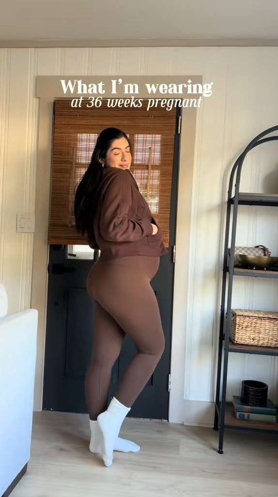 cozy and stretchy maternity outfit 🤎

#LTKBump #LTKFindsUnder50