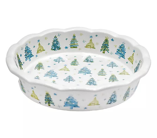 Temp-tations Seasonal Scalloped-Edge 9" Pie Plate - QVC.com | QVC