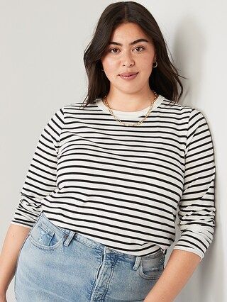 Long-Sleeve EveryWear Striped T-Shirt for Women | Old Navy (US)