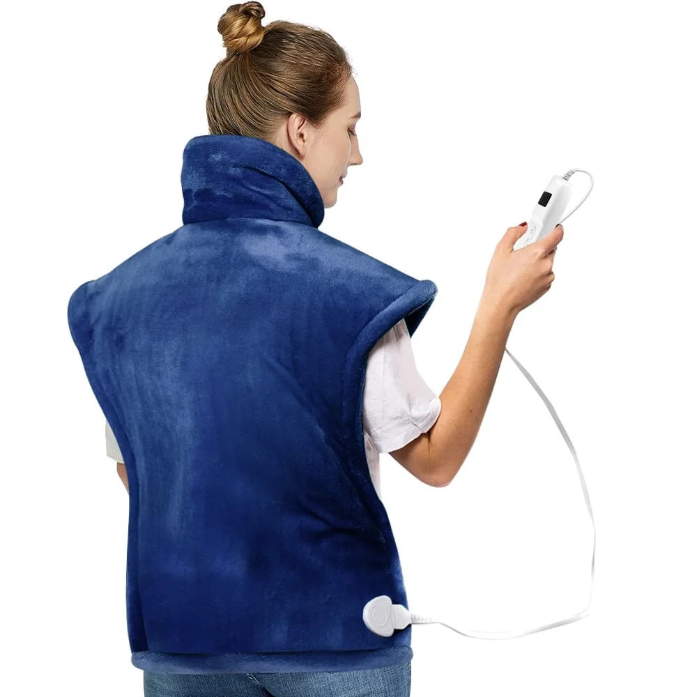 kibhous Heating Pad for Back, Neck and Shoulders, 24 x 33 inches with 10 Heating Levels , Dark Bl... | Walmart (US)