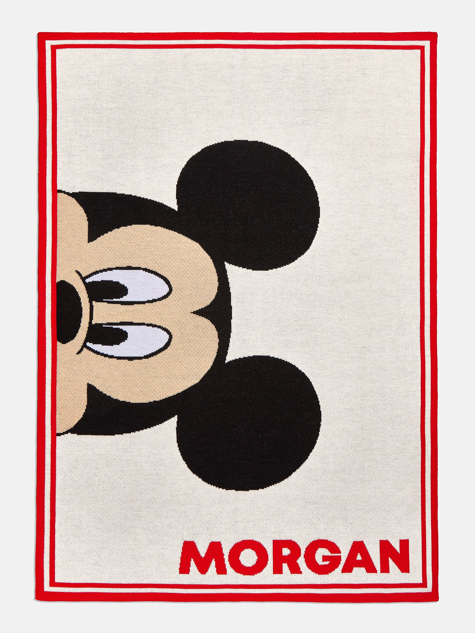 Mickey Mouse Disney Custom Blanket - Red/Tan | BaubleBar (US)