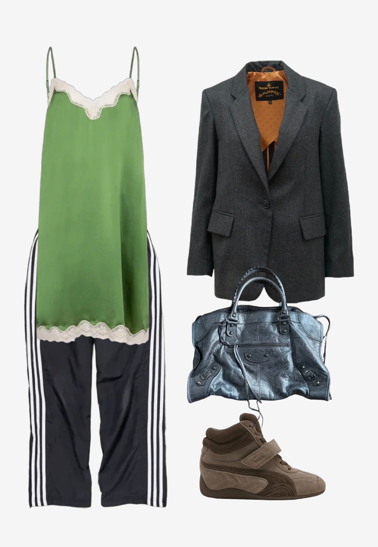 I thought it was going to be a lot cooler out than it was 😅 
The blazer, track pants, and bag are preloved.

#LTKcanada #LTKsummer #LTKstyletip