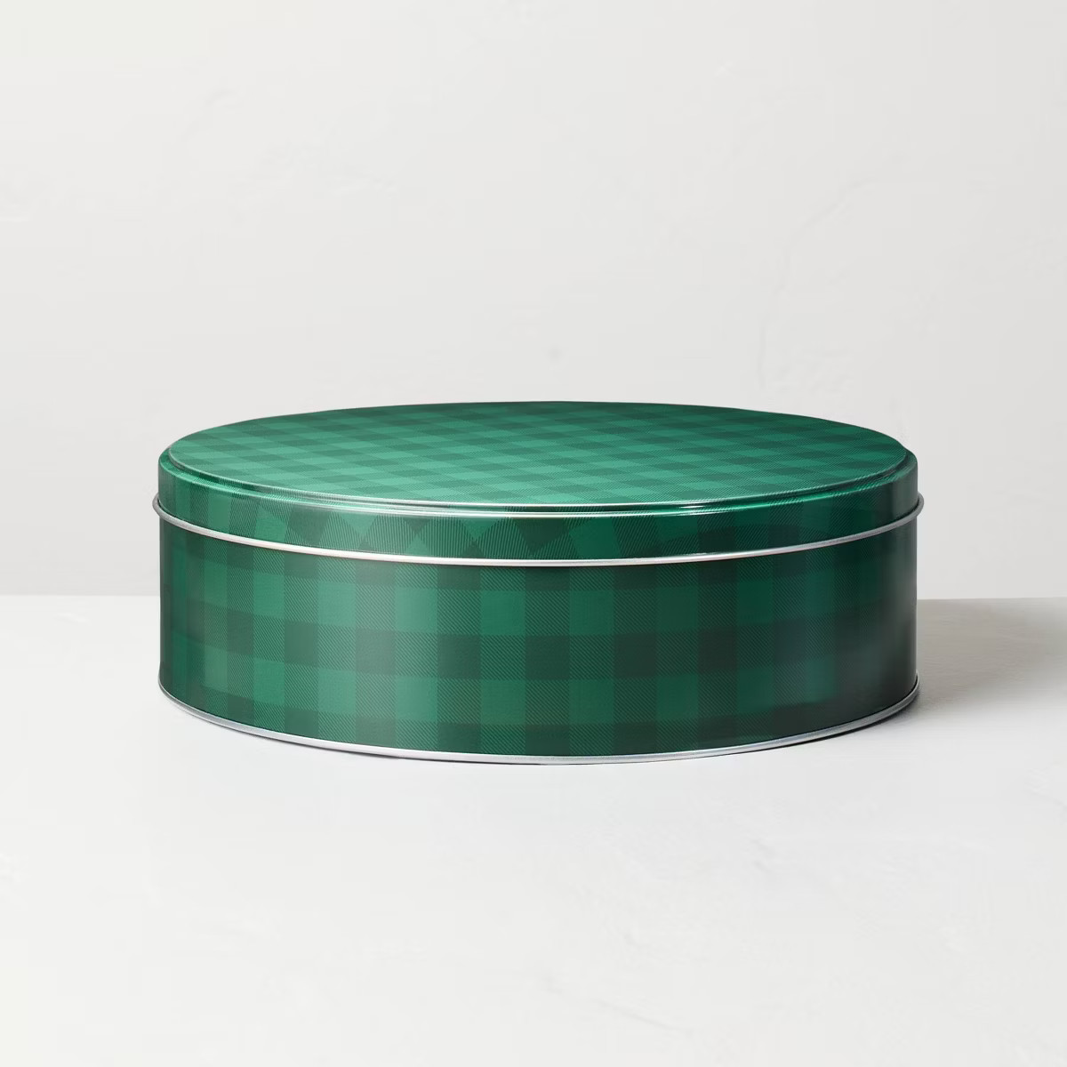 3.2L Medium Gift Tin Green Gingham - Hearth & Hand™ with Magnolia | Target