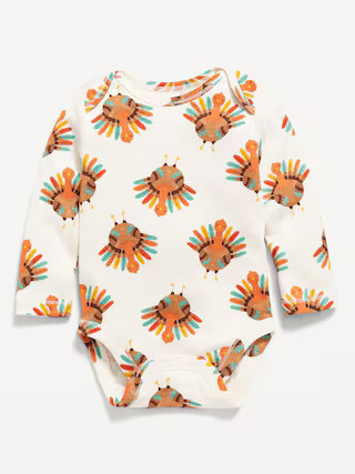 Printed Unisex Long-Sleeve Bodysuit for Baby | Old Navy (US)
