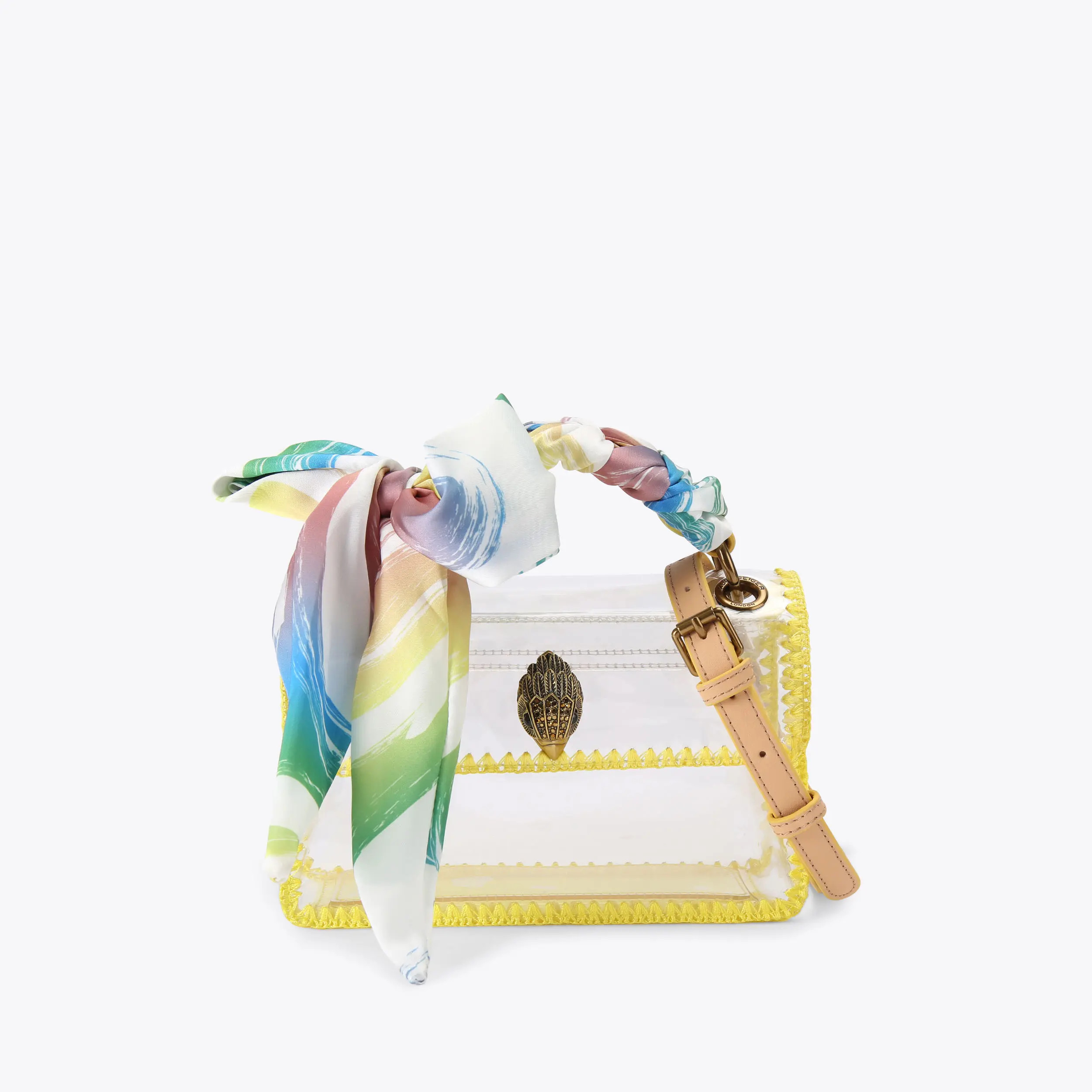 KC VINYL MINI KENSINGTON Clear Vinyl Cross Body Bag by Kurt Geiger London | Kurt Geiger US