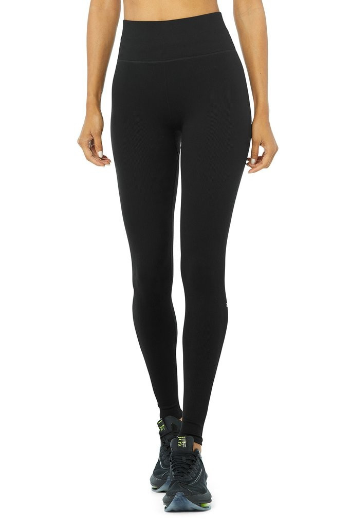 Seamless High-Waist Ribbed Legging | Alo Yoga (US)