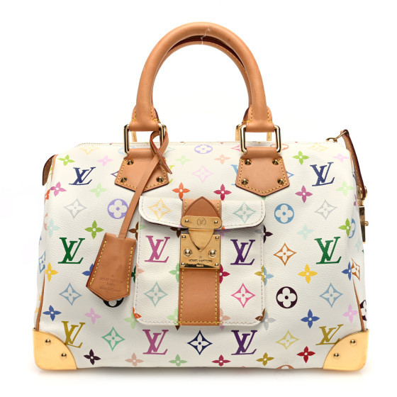 Monogram Multicolor Speedy 30 White | FASHIONPHILE (US)