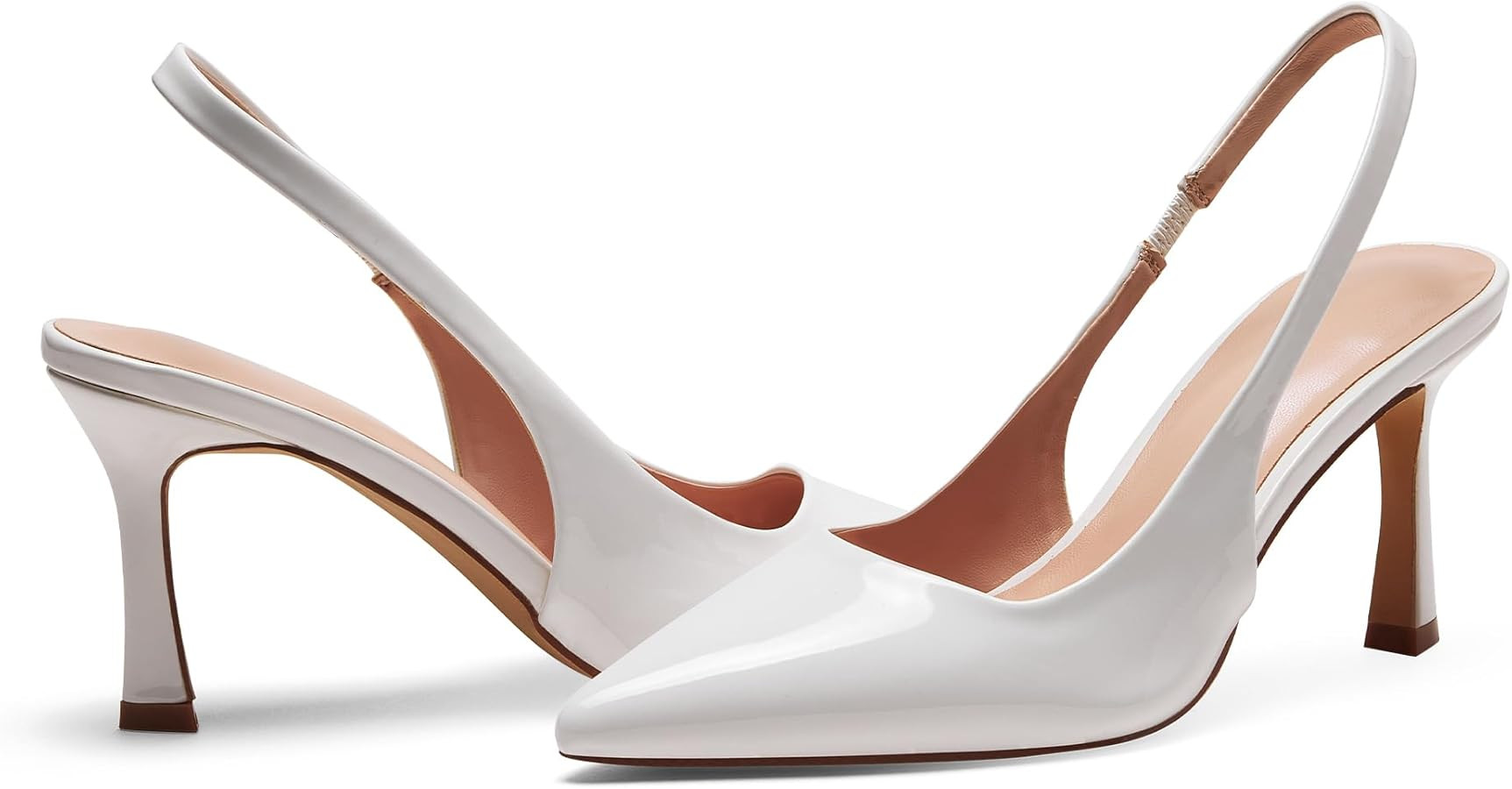 Amazon.com | Elisabet Tang Women's Slingback Pumps 3 Inch Pointed Toe High Heels Shoes for Women ... | Amazon (US)