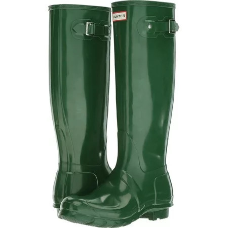 Hunter WFT1000RGL Women s Original Tall Gloss Rain Boots (Hunter Green 5 B(M) US Women) | Walmart (US)