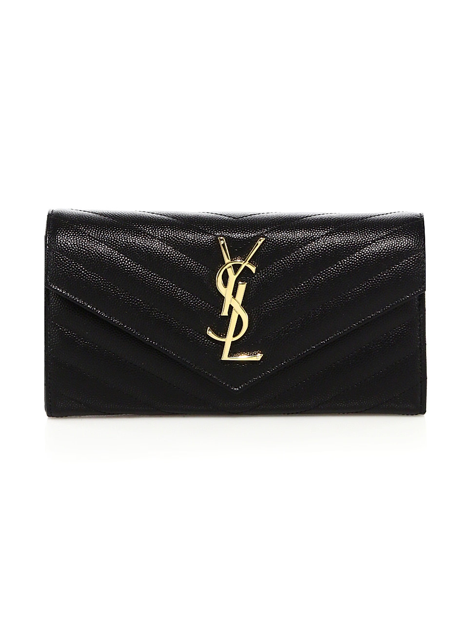 Monogram Matelassé Leather Flap Wallet | Saks Fifth Avenue