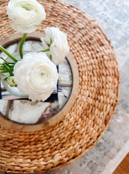 Loving our new coastal, wicker coffee table! Linking a few trays that caught my eye (ours is old)  

#LTKhome