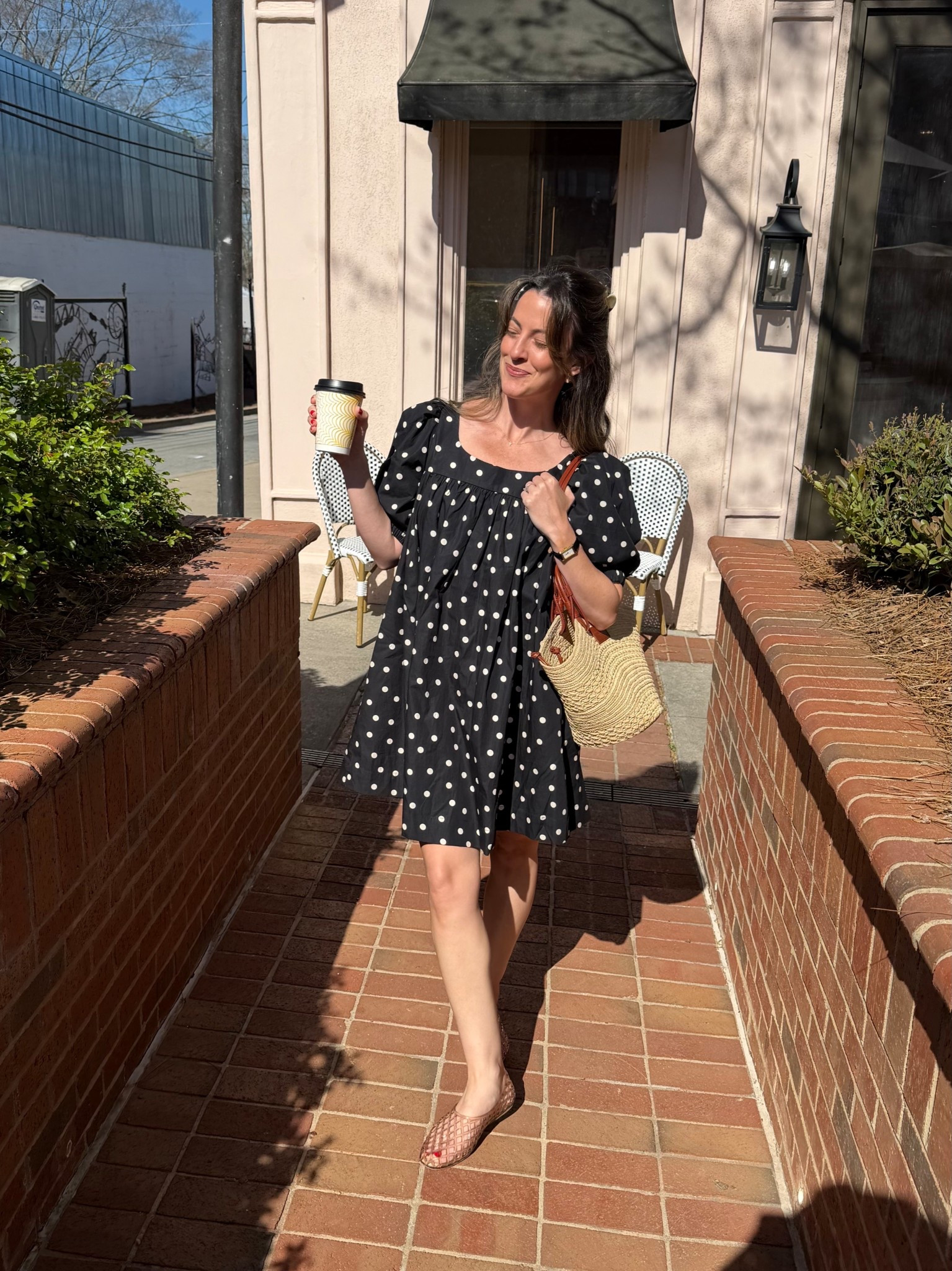 The perfect spring OOTD 

Maeve cotton puff sleeve mini in XXS
Amazon jellies 
Sezane Justine basket bag 

#LTKmomlife #LTKPetite #LTKootd