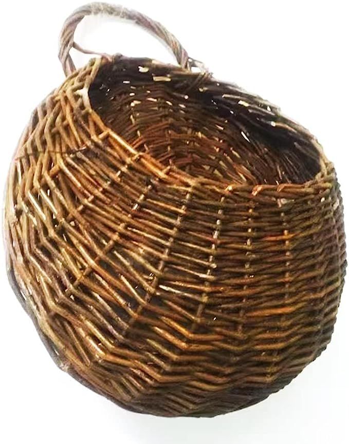 MOTINA Handmade Woven Hanging Basket Natural Wicker Handed Storage Basket for Home Garden Wedding... | Amazon (US)