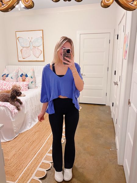 comfy outfit inspo! top comes in so many colors— i sized down to an XS. 

#LTKstyletip #LTKfindsunder50