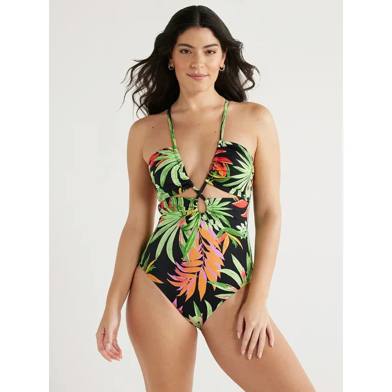 Sofia by Sofia Vergara Women's and Plus Claudia One Piece Swimsuit with Shaping Curvetex®, Sizes... | Walmart (US)