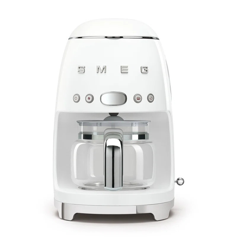 DCF02WHUS SMEG 50's Retro Style 10-Cup Drip Coffee Machine with Filter | Wayfair North America