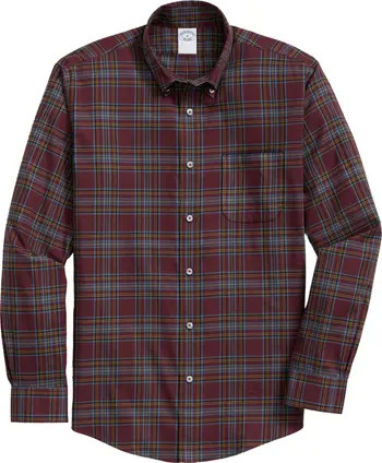 Brooks Brothers Regular Fit Twill Non-Iron Stretch Button-Down Shirt | Nordstrom | Nordstrom