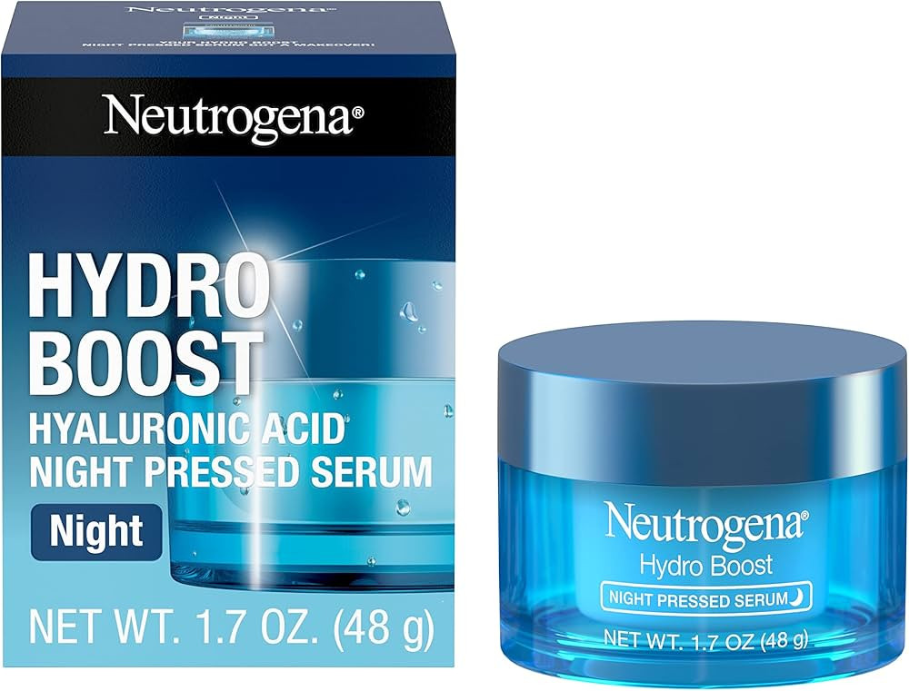 Neutrogena Hydro Boost Night Moisturizer for Face, Hyaluronic Acid Facial Serum for Dry Skin, Oil... | Amazon (US)