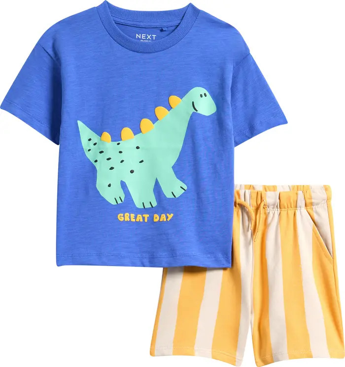 Kids' Dinosaur Graphic T-Shirt & Shorts Set | Nordstrom