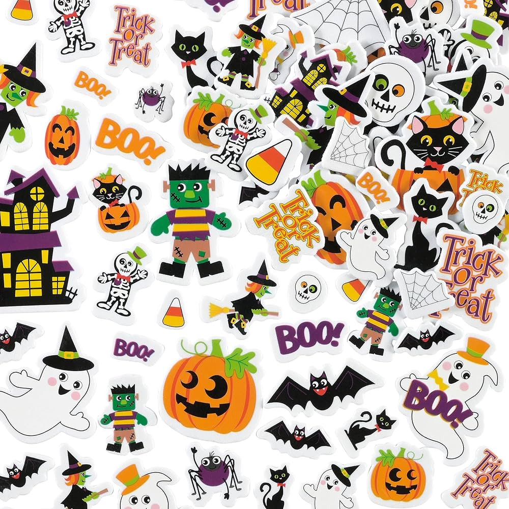 READY 2 LEARN Foam Stickers - Halloween - Pack of 168 - Self-Adhesive - Stickers for Halloween Cr... | Amazon (US)